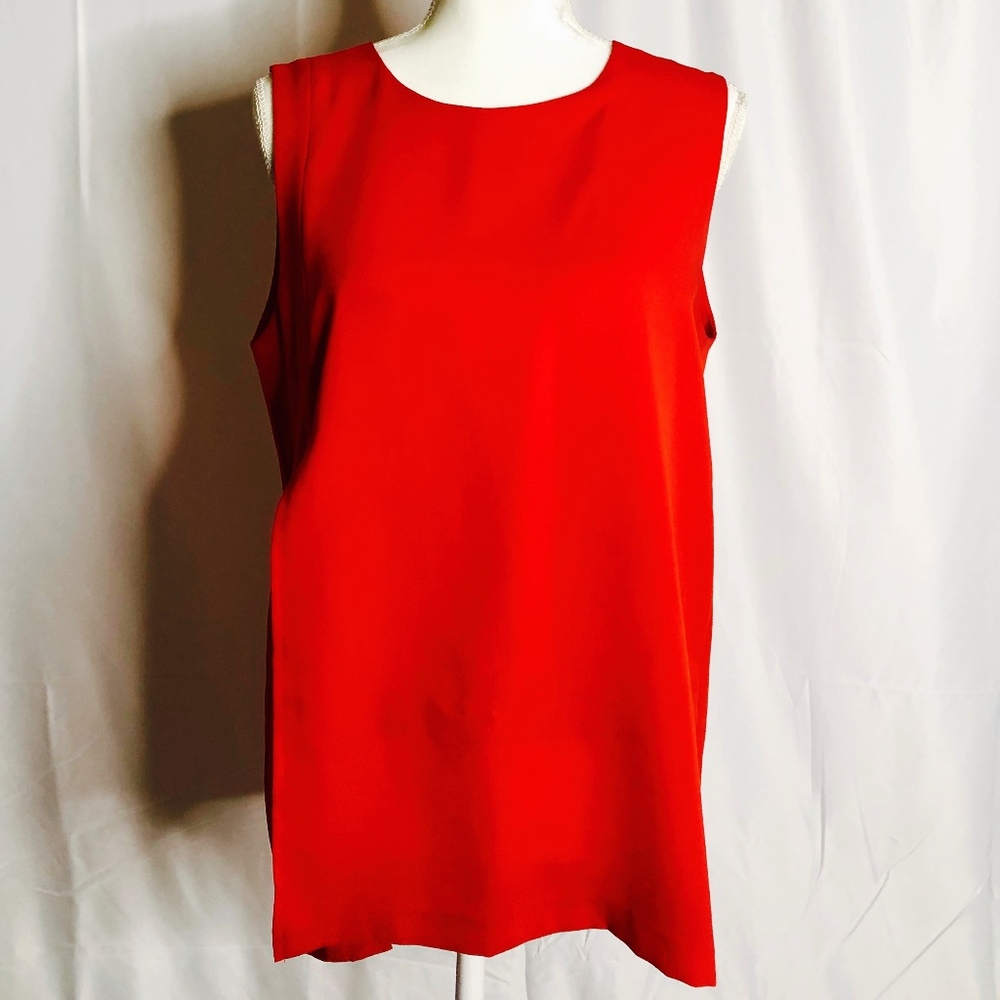 Kenneth Cole 2-in-1 Sleeves Blouse w/ High Split